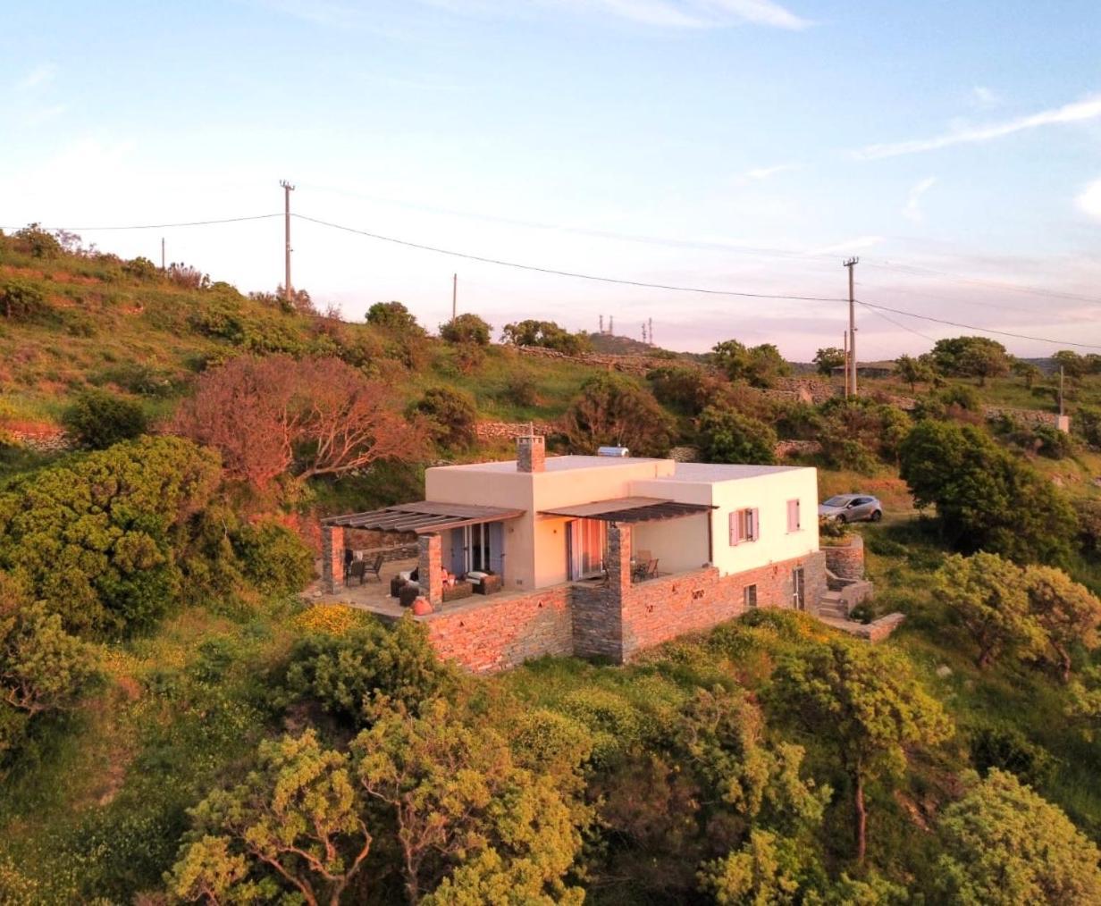 Cycladic Villa With Sea View! Ioulis Exterior foto